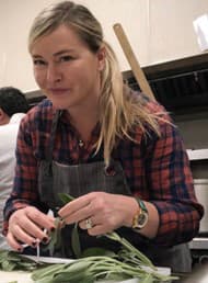 Sheila Barrila, co-founder, at a Citizens 4 Humanity cooking event.
